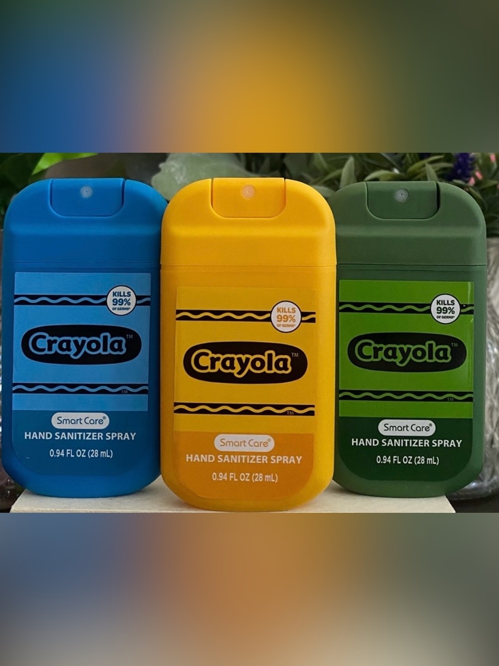 🆕🖍️ SMARTCARE LIMITED EDITION  “CRAYOLA” 3-PACK HAND SANITIZER. BRAND NEW!